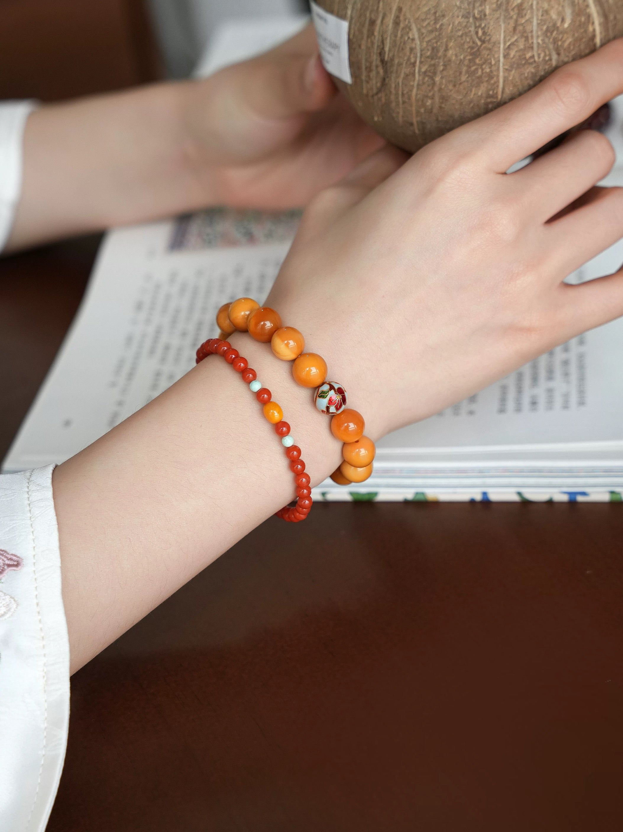 Natural Myanmar Yellow Jade Bracelet