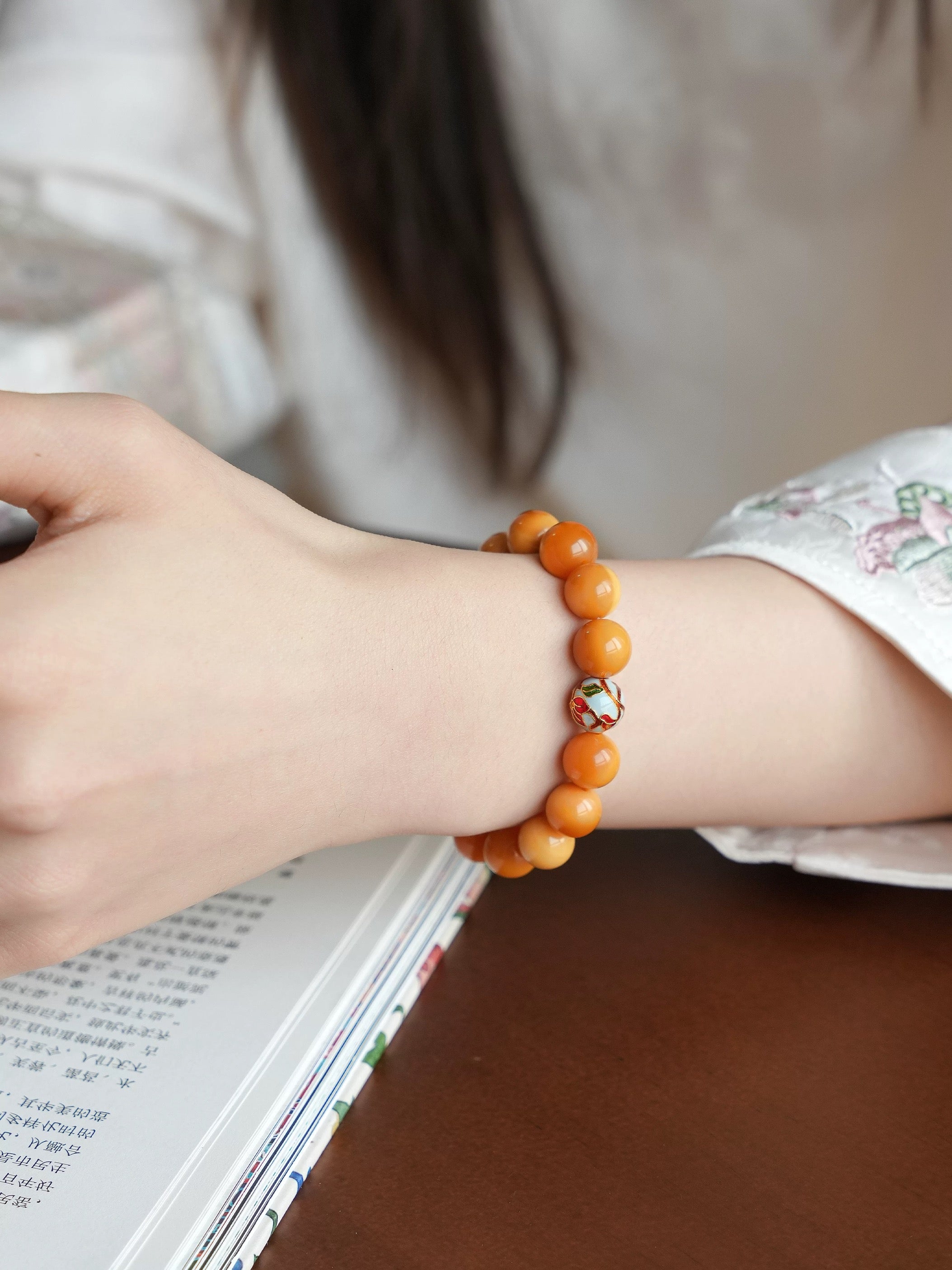 Natural Myanmar Yellow Jade Bracelet